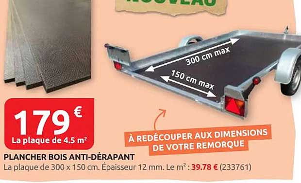 PLANCHER BOIS ANTI-DÉRAPANT