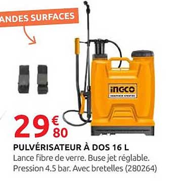 PULVÉRISATEUR À DOS 16 L