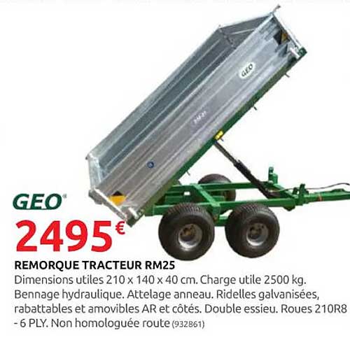 REMORQUE TRACTEUR RM25