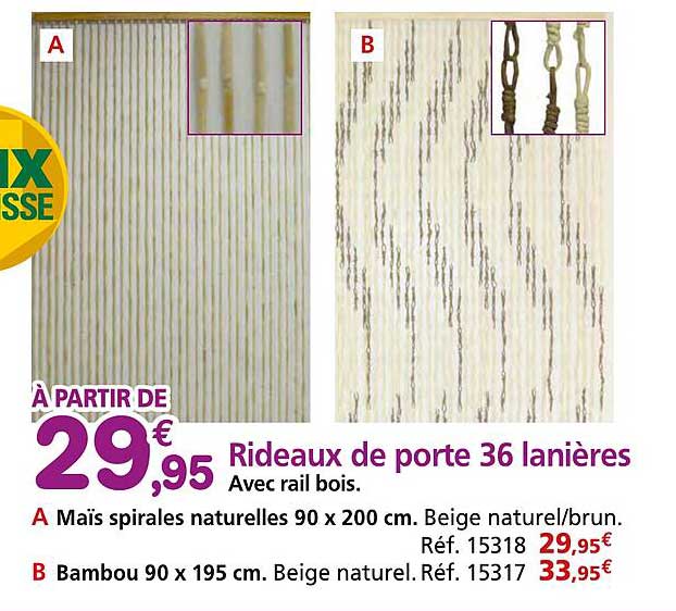Rideaux de porte 36 lanières