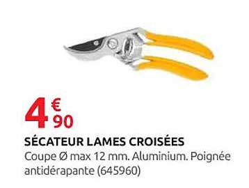 SÉCAUTEUR LAMES CROISÉES
