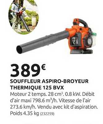 SOUFFLEUR ASPIRO-BROYEUR THERMIQUE 125 BVX
