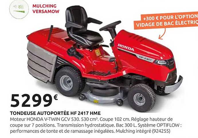 Tondeuse autoportée HF 2417 HME