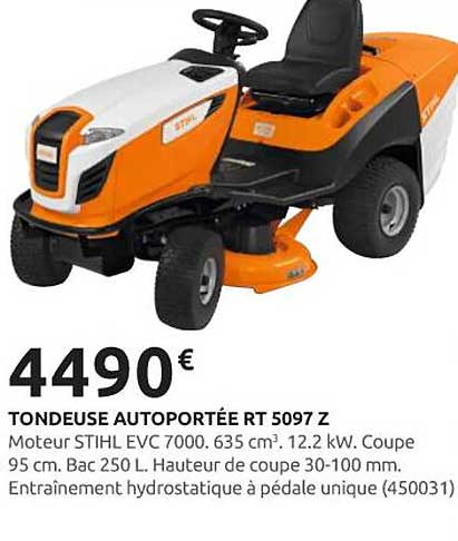 TONDEUSE AUTOPORTÉE RT 5097 Z