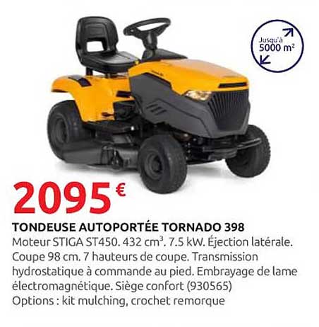 TONDEUSE AUTOPORTÉE TORNADO 398
