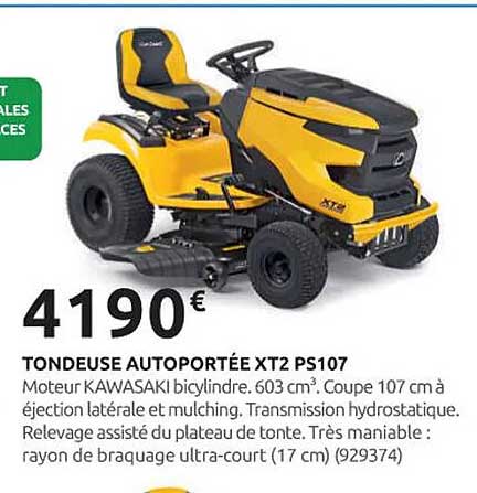 TONDEUSE AUTOPORTÉE XT2 PS107