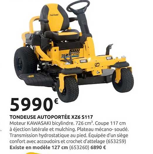 TONDEUSE AUTOPORTÉE XZ6 S117