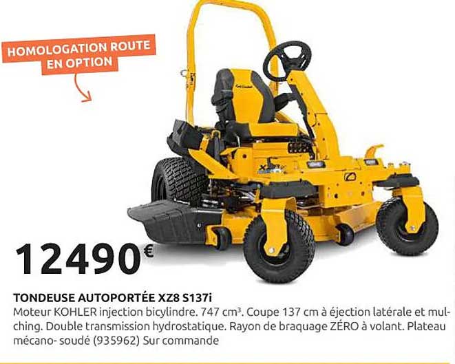 TONDEUSE AUTOPORTÉE XZ8 S137i