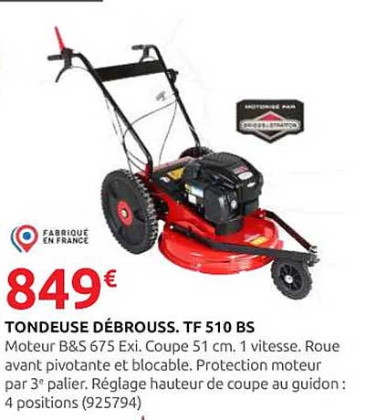 TONDEUSE DÉBROUSS. TF 510 BS