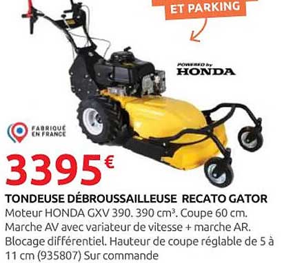 TONDEUSE DÉBROUSSAILLEUSE RECATO GATOR
