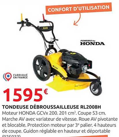 TONDEUSE DÉBROUSSAILLEUSE RL2008H