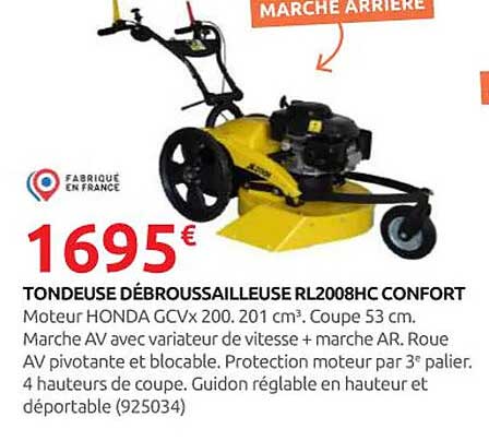 TONDEUSE DÉBROUSSAILLEUSE RL2008HC CONFORT