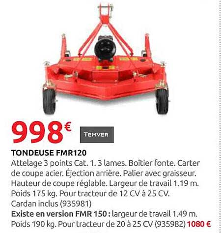 TONDEUSE FMR120