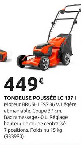 TONDEUSE POUSSÉE LC 137 I