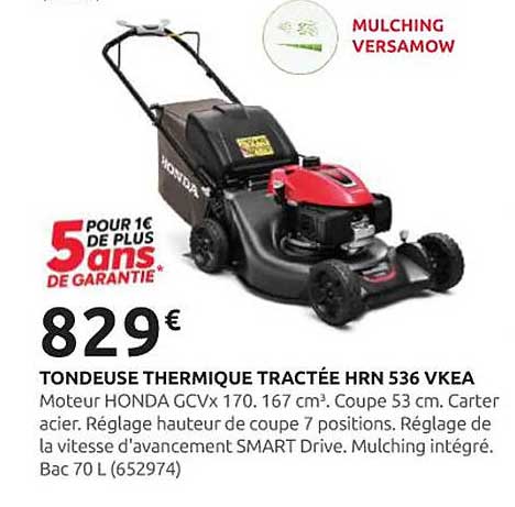 TONDEUSE THERMIQUE TRACTÉE HRN 536 VKEA