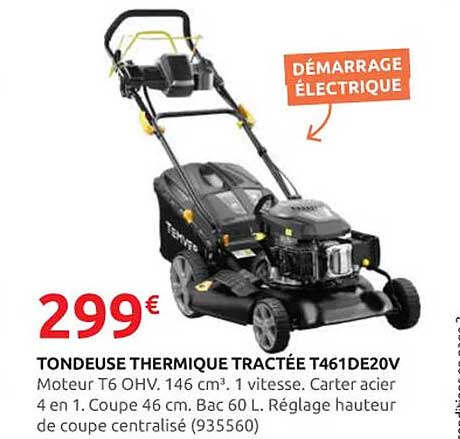 TONDEUSE THERMIQUE TRACTÉE T461DE20V