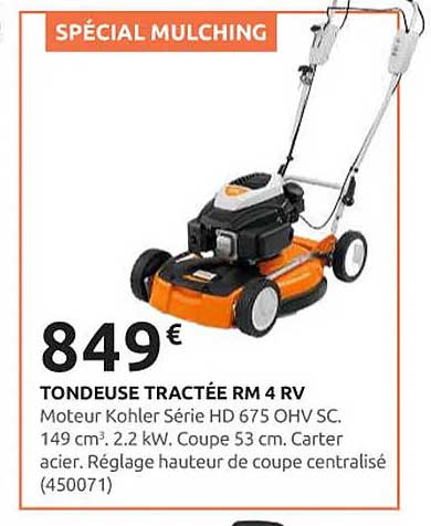 TONDEUSE TRACTÉE RM 4 RV