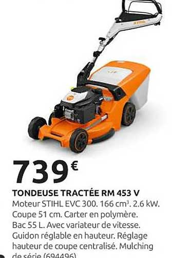 TONDEUSE TRACTÉE RM 453 V