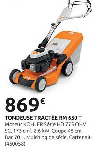 TONDEUSE TRACTÉE RM 650 T