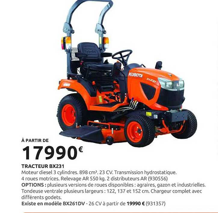 TRACTEUR BX231