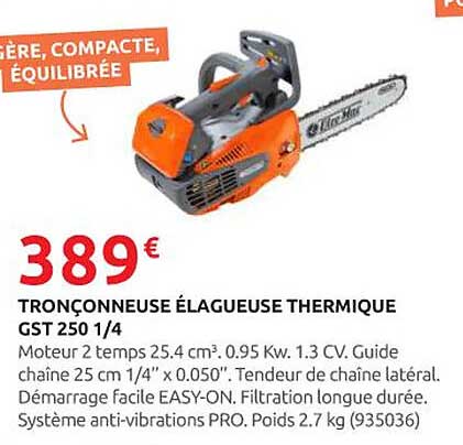 TRONÇONNEUSE ÉLAGUEUSE THERMIQUE GST 250 1/4