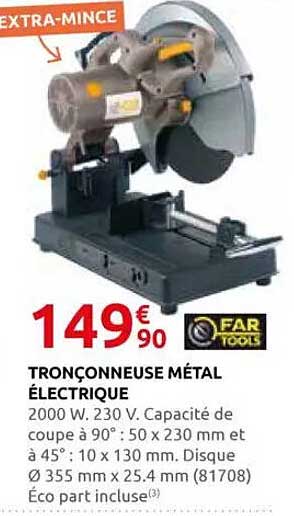 TRONÇONNEUSE MÉTAL ÉLECTRIQUE