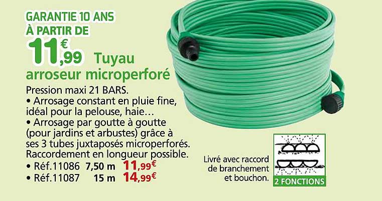 Tuyau arroseur microperforé