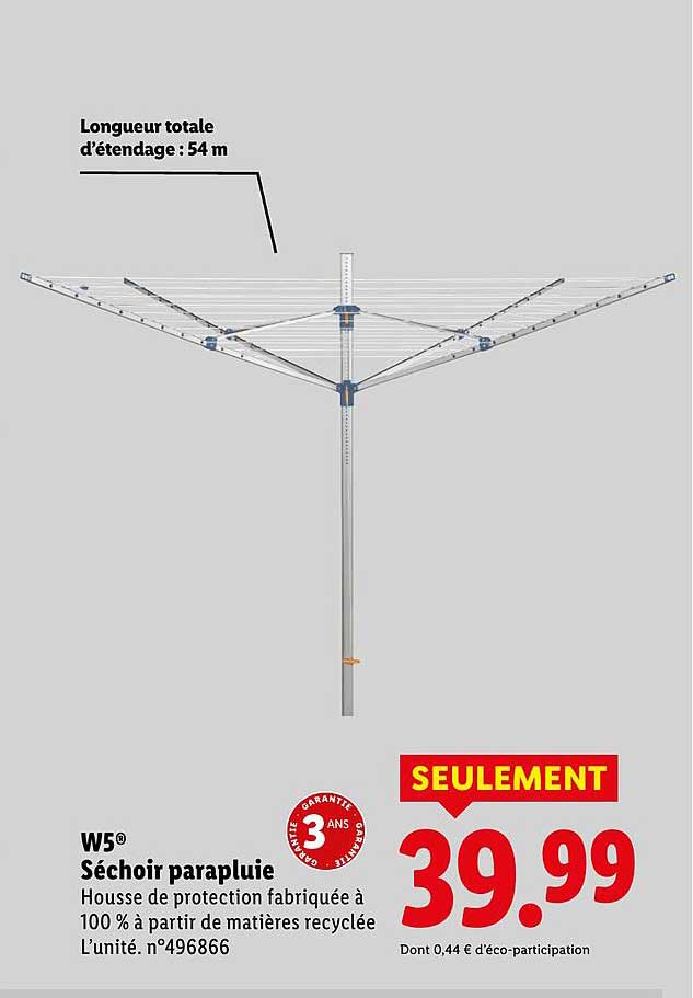 W5® Séchoir parapluie