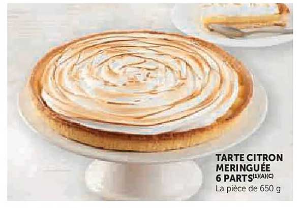 TARTE CITRON MERINGUÉE 6 PARTS