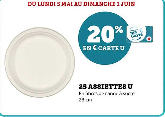 25 ASSIETTES U