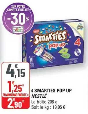4 SMARTIES POP UP NESTLÉ
