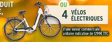 4 VÉLOS ÉLECTRIQUES