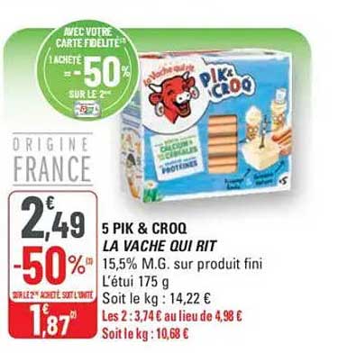 5 PIK & CROQ LA VACHE QUI RIT
