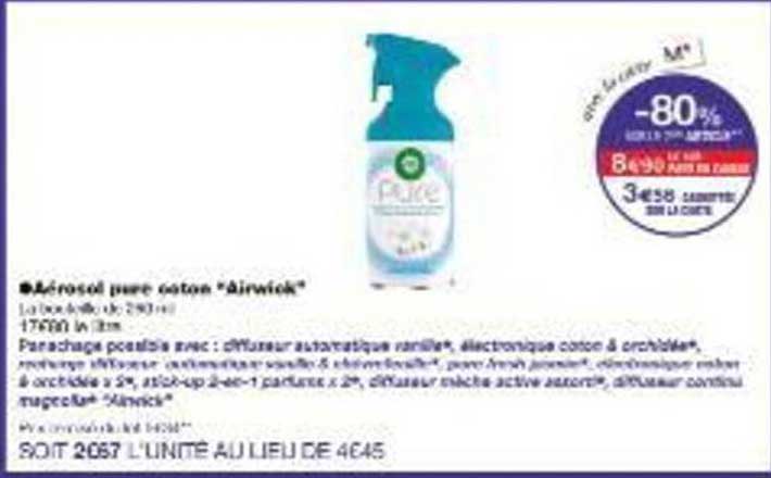 Aérosol pure coton *Airwick*