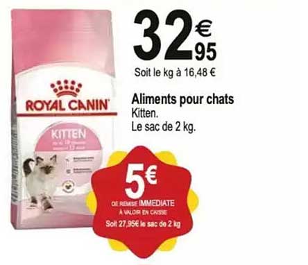 Aliments pour chats Kitten