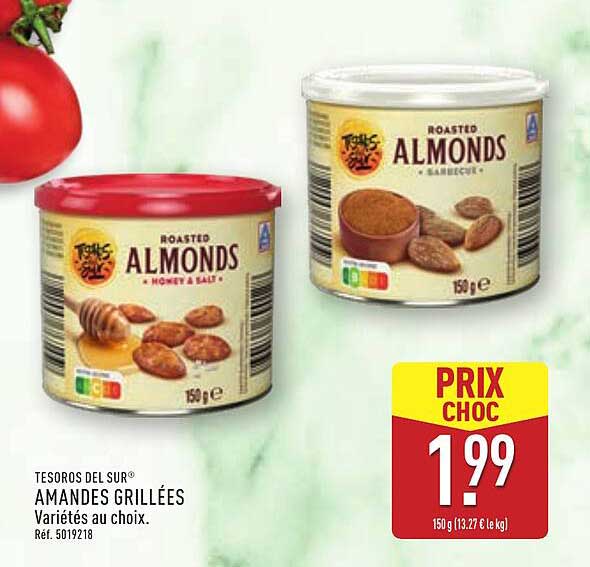 AMANDE GRILLÉES VARIÉTÉS AU CHOIX