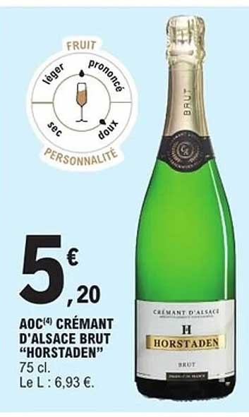 AOC(4) CRÉMANT D'ALSACE BRUT "HORSTADEN"