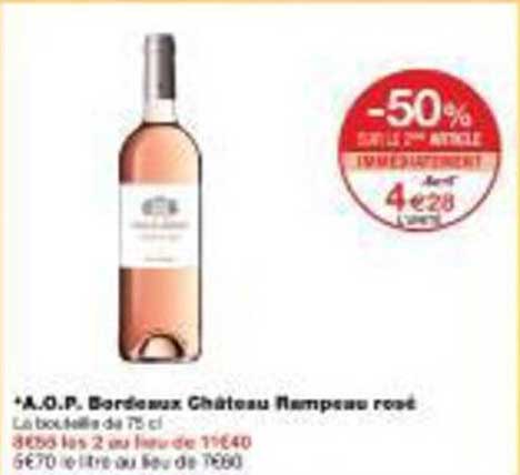 A.O.P. Bordeaux Château Rumpseau rosé