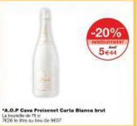 A.O.P Cava Preixent Carta Blanca Brut