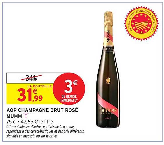 AOP CHAMPAGNE BRUT ROSÉ MUMM
