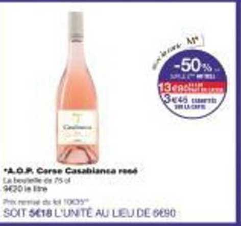 A.O.P. Corse Casablanca rosé