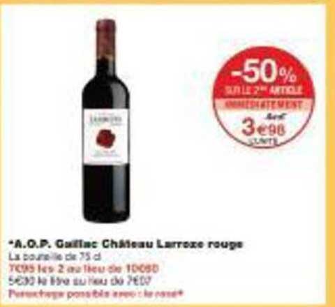 A.O.P. Gaillac Château Larroze rouge