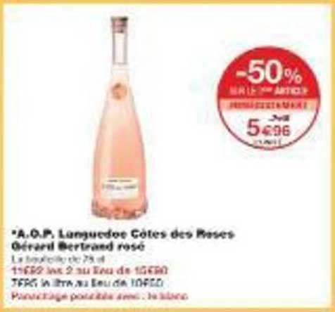 A.O.P. Languedoc Côtes des Roses Gérard Bertrand rosé