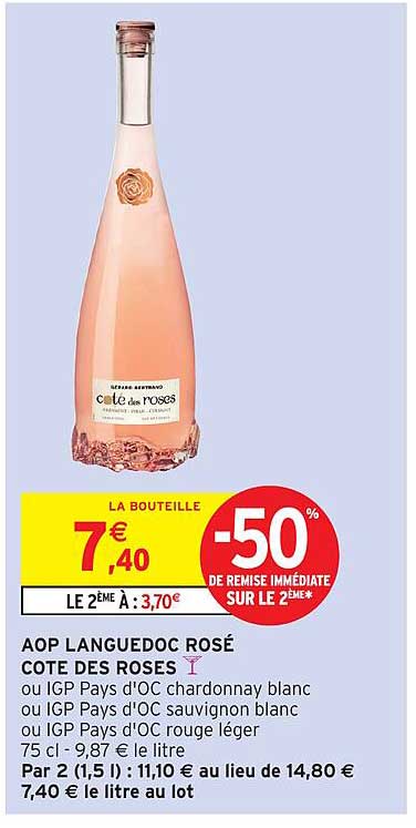 AOP LANGUEDOC ROSÉ CÔTE DES ROSES