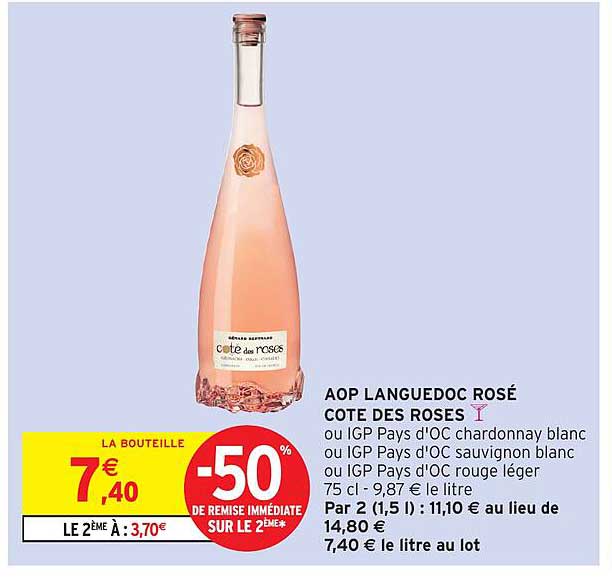 AOP LANGUEDOC ROSÉ COTE DES ROSES