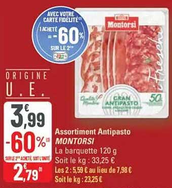 Assortiment Antipasto MONTORSI