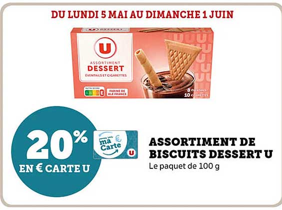 ASSORTIMENT DE BISCUITS DESSERT U