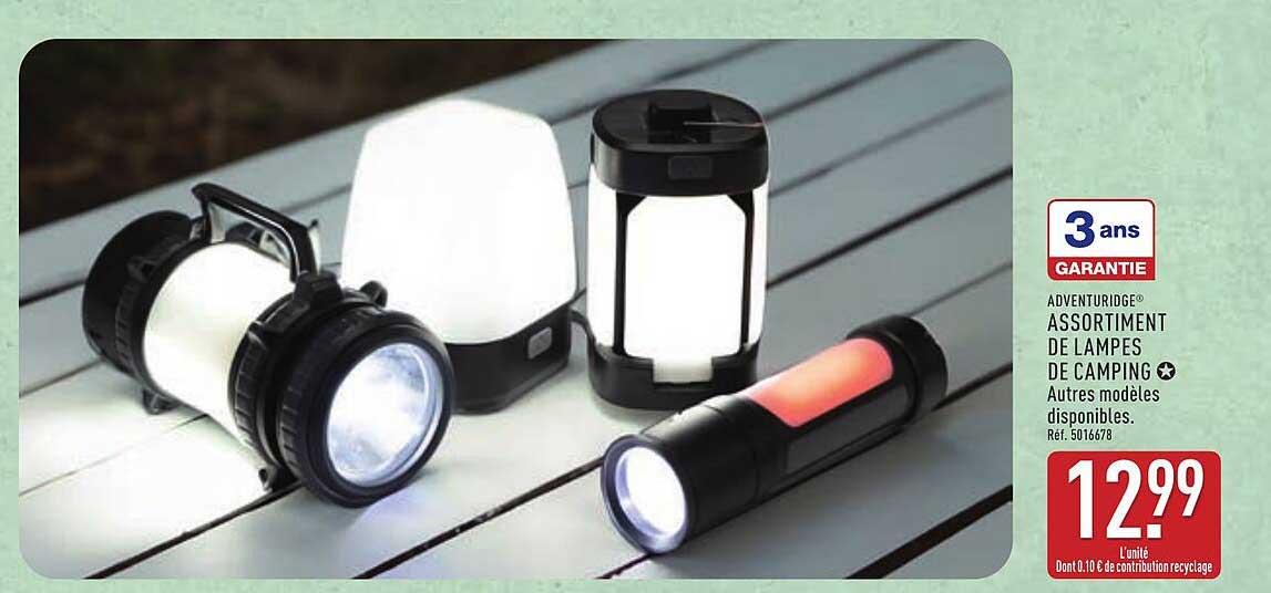 ASSORTIMENT DE LAMPES DE CAMPING