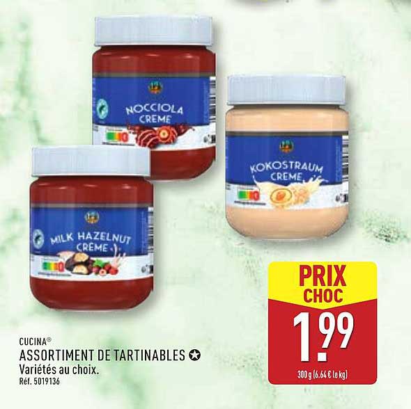 ASSORTIMENT DE TARTINABLES