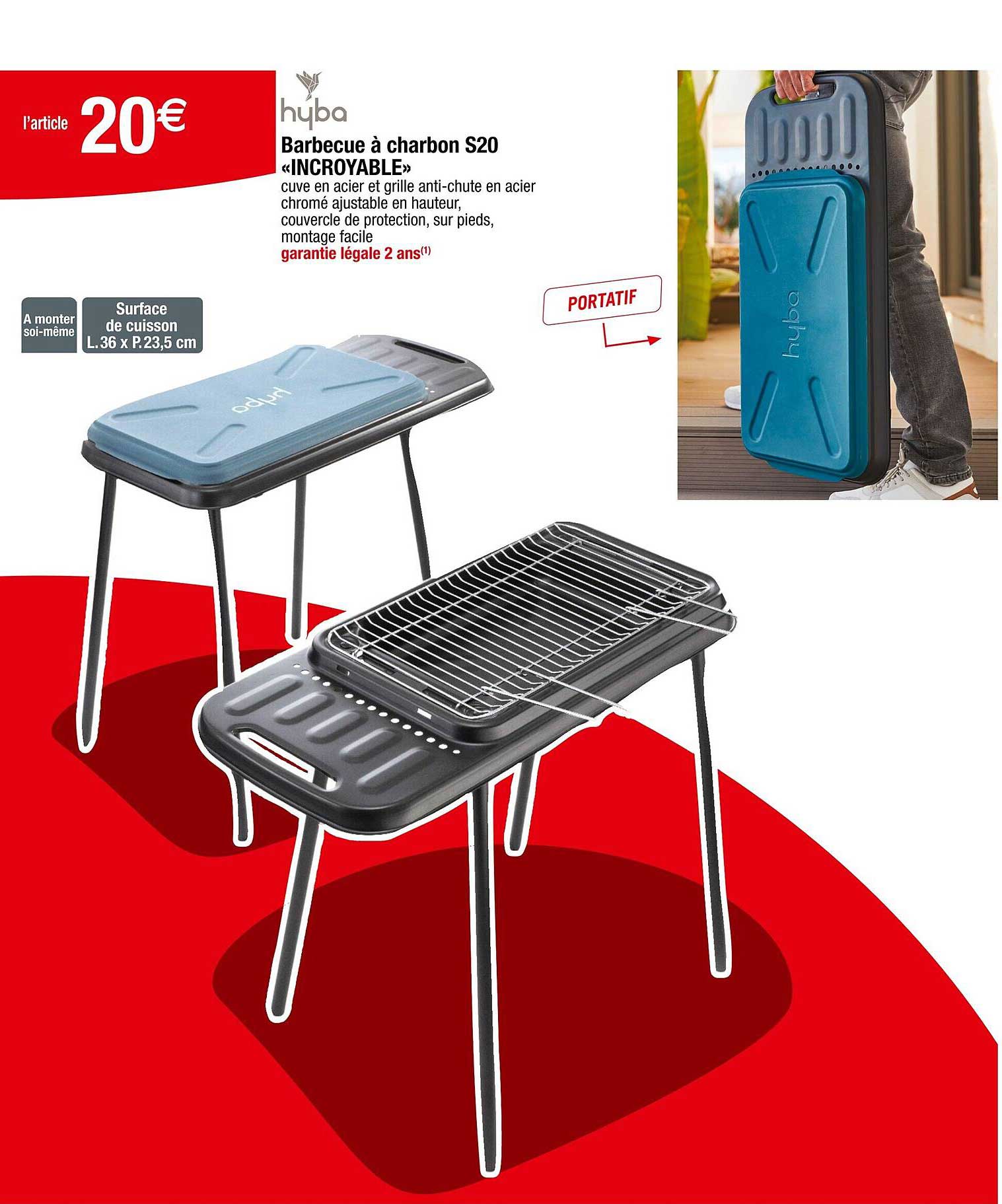 Barbecue à charbon S20 « INCROYABLE »
